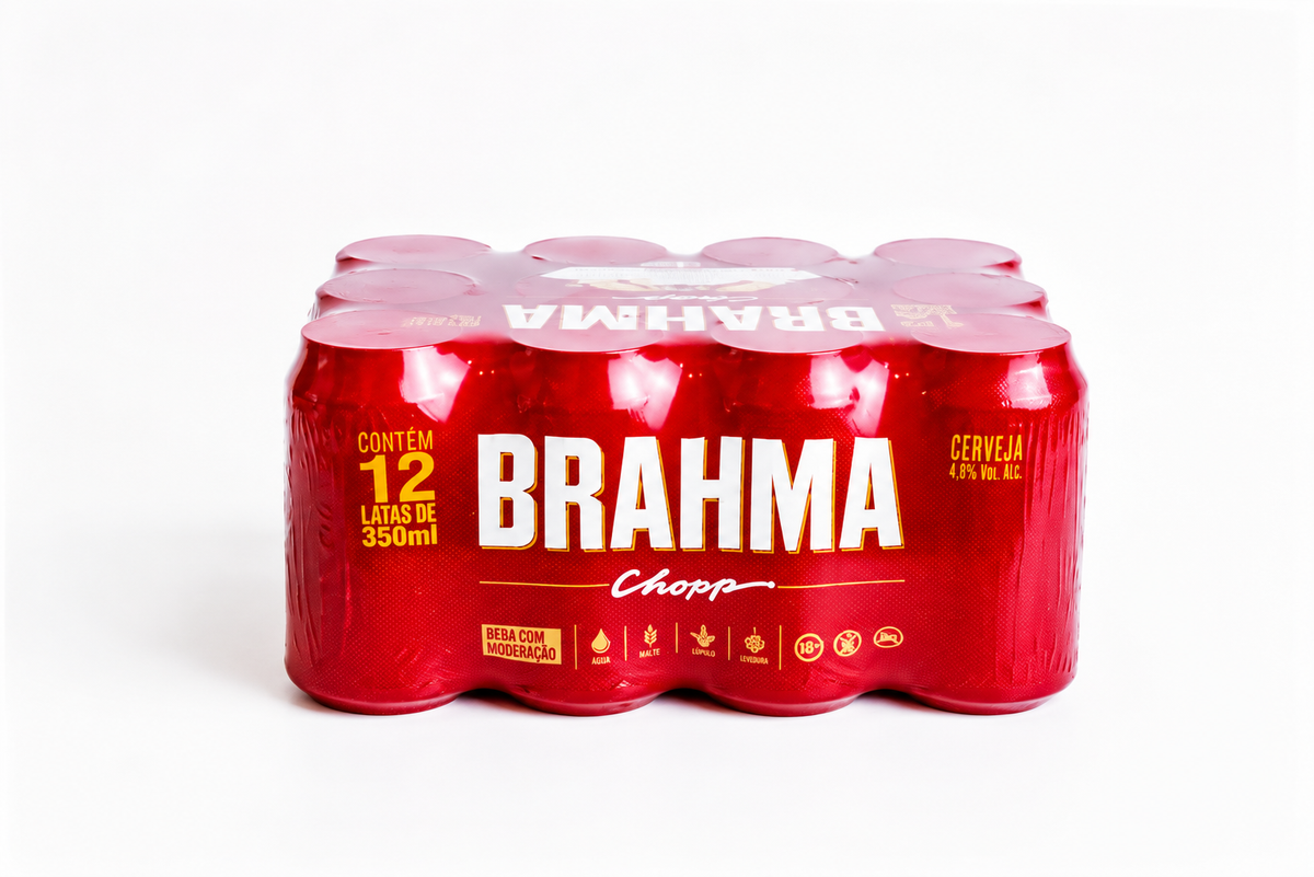 Cerveja Brahma  350ml Lata Pack C/12