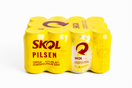 Cerveja Skol Pack com 12 Latas